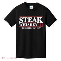 Steak Whiskey 24 The American Way Kids T-Shirt thumb 0