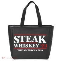 Steak Whiskey 24 The American Way Tote Bag thumb 0