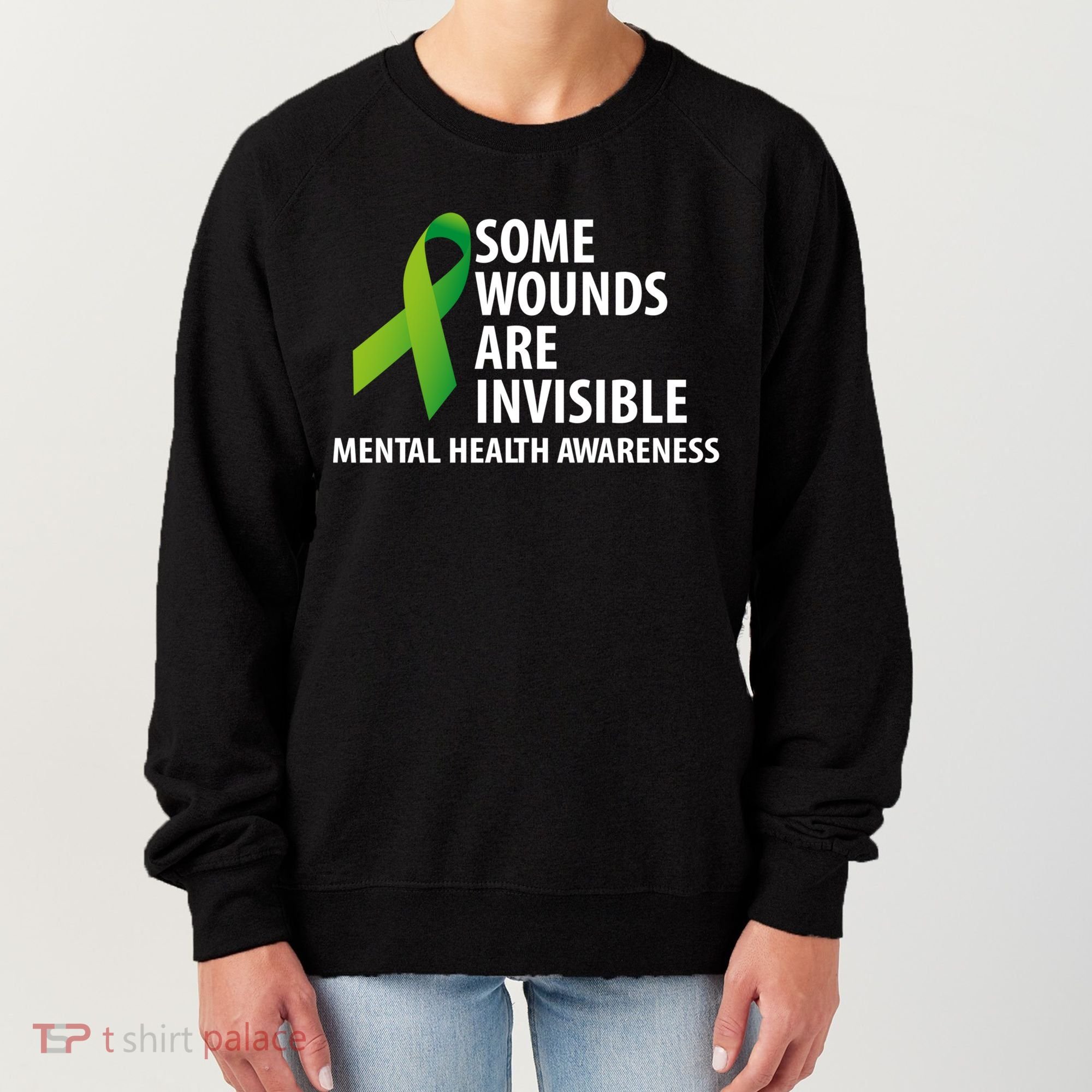 Some Wounds Are Invisible Tal Health Awareness Month Gift Women's Sweatshirt