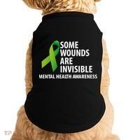 Some Wounds Are Invisible Tal Health Awareness Month Gift Doggie Tank thumb 0