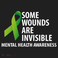 Some Wounds Are Invisible Tal Health Awareness Month Gift Beanie thumb 2