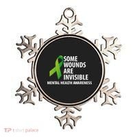 Some Wounds Are Invisible Tal Health Awareness Month Gift Ornament thumb 0