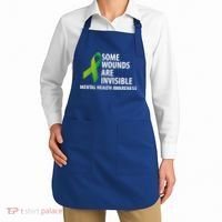 Some Wounds Are Invisible Tal Health Awareness Month Gift Apron thumb 2