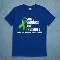 Some Wounds Are Invisible Tal Health Awareness Month Gift T-Shirt thumb 5