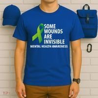 Some Wounds Are Invisible Tal Health Awareness Month Gift T-Shirt thumb 6