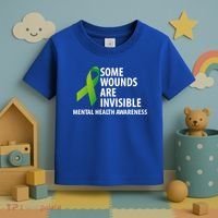 Some Wounds Are Invisible Tal Health Awareness Month Gift Toddler T-Shirt thumb 3