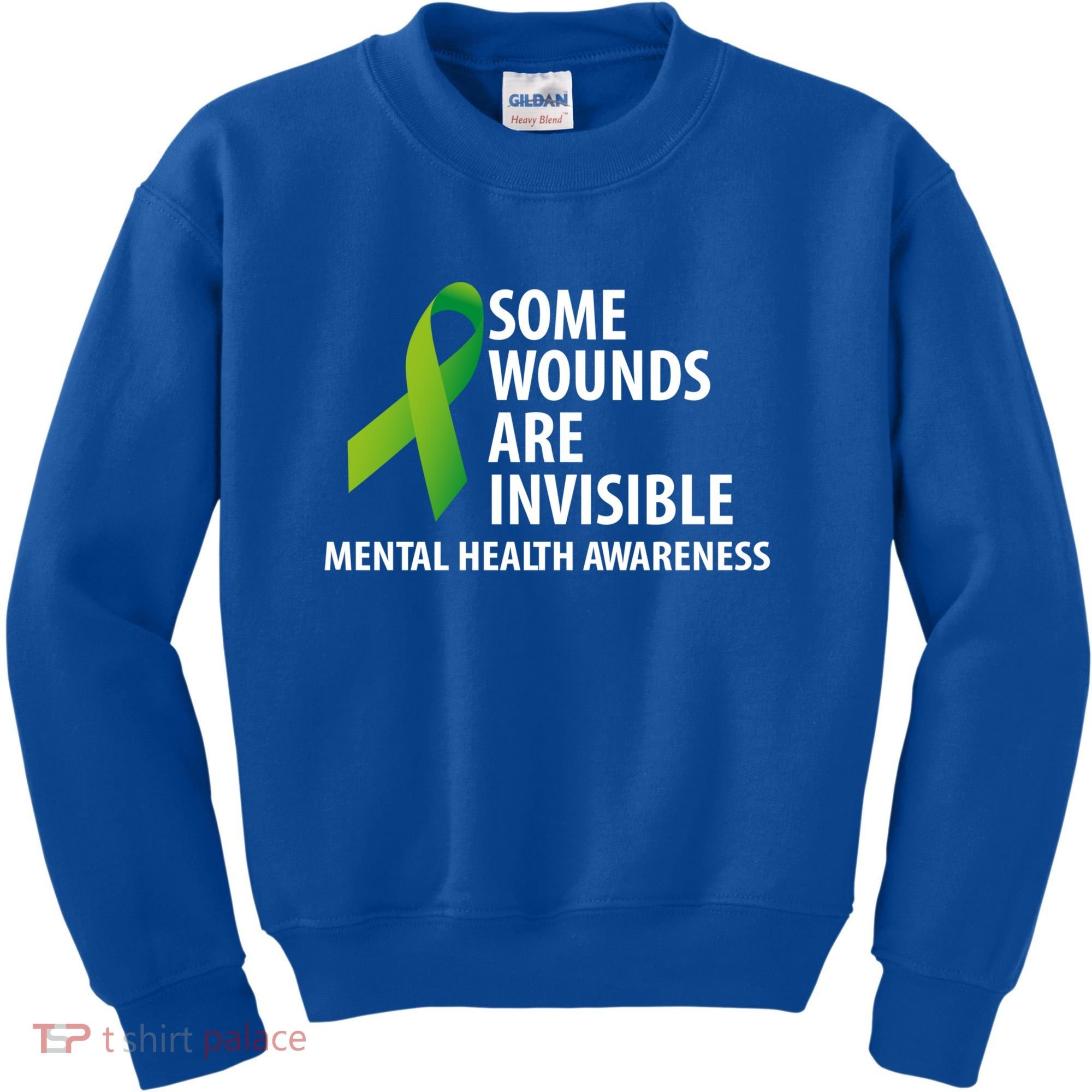 Some Wounds Are Invisible Tal Health Awareness Month Gift Kids Sweatshirt