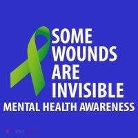 Some Wounds Are Invisible Tal Health Awareness Month Gift Kids Sweatshirt thumb 2