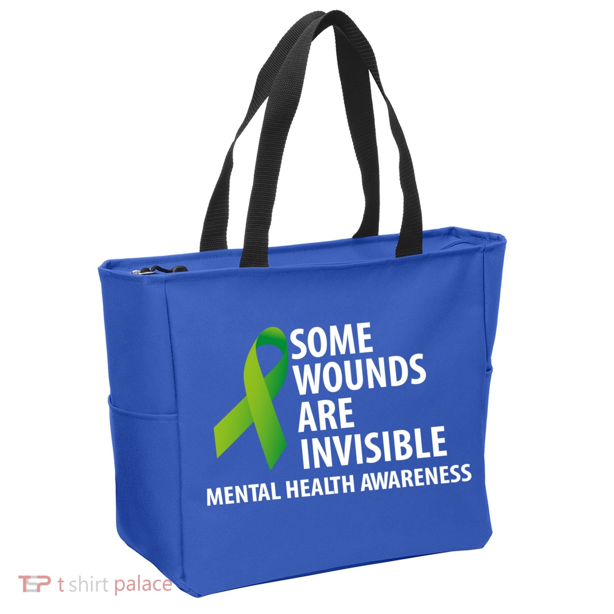Some Wounds Are Invisible Tal Health Awareness Month Gift Tote Bag