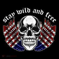Stay Wild And Free | American Skull Flag Coffee Mug thumb 5