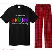Someone With Autism Makes Me Proud Everyday Pajama Set thumb 0