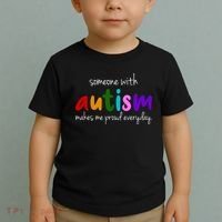 Someone With Autism Makes Me Proud Everyday Toddler T-Shirt thumb 2
