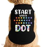 Start With A Dot Inernational Dot Day Doggie Tank thumb 0