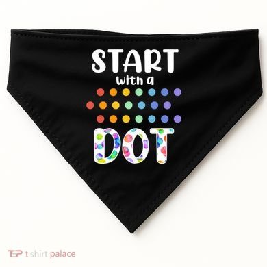 Start With A Dot Inernational Dot Day USA-Made Doggie Bandana