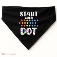 Start With A Dot Inernational Dot Day USA-Made Doggie Bandana thumb 0