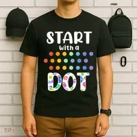 Start With A Dot Inernational Dot Day T-Shirt thumb 6