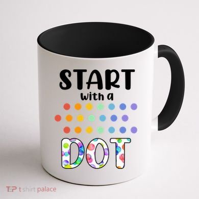 Start With A Dot Inernational Dot Day Coffee Mug back
