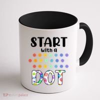 Start With A Dot Inernational Dot Day Coffee Mug thumb 1