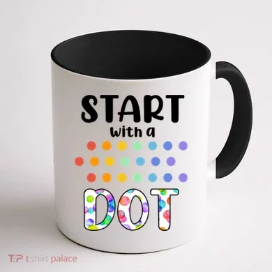 Start With A Dot Inernational Dot Day Coffee Mug back