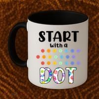 Start With A Dot Inernational Dot Day Coffee Mug thumb 2