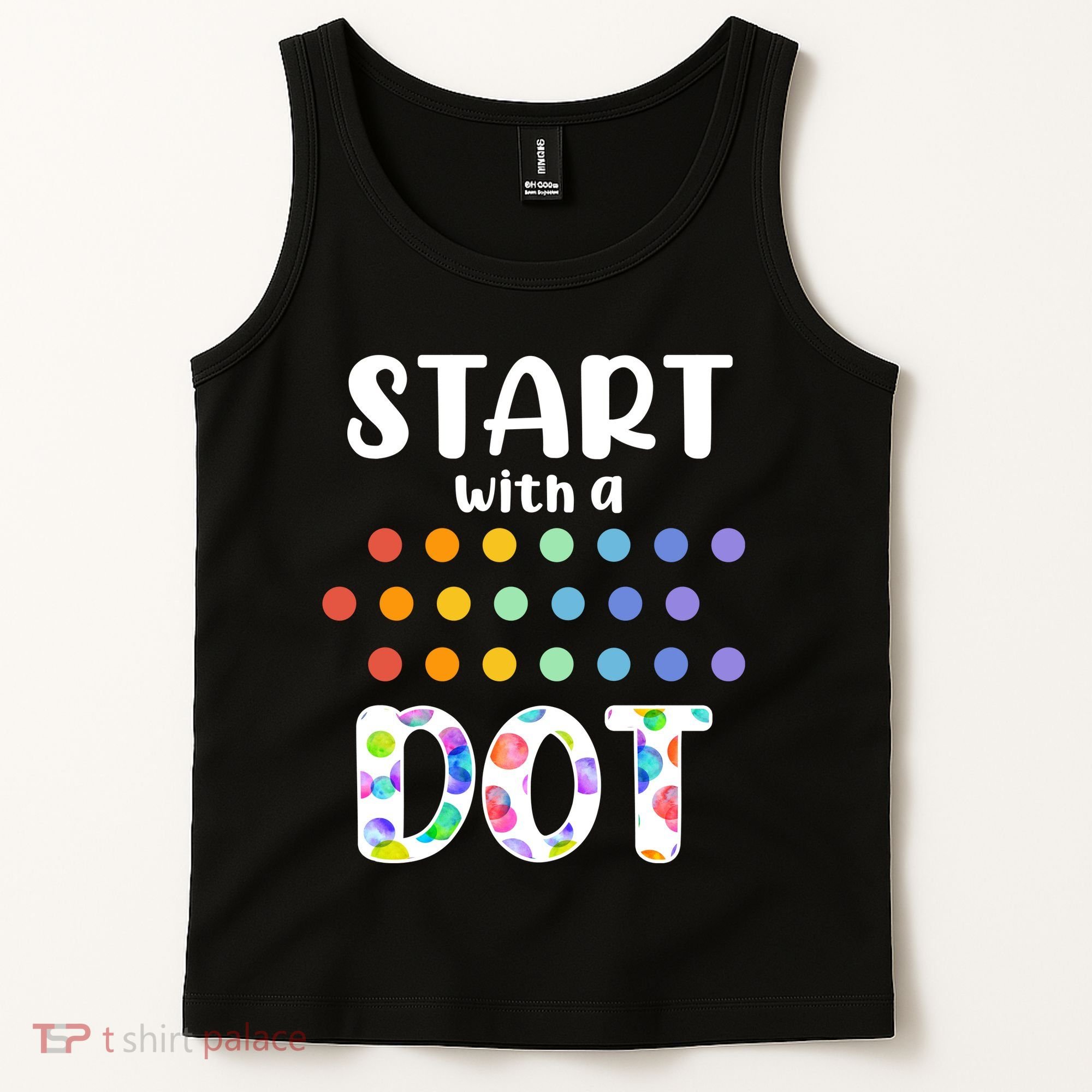 Start With A Dot Inernational Dot Day Tank Top