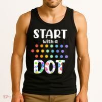 Start With A Dot Inernational Dot Day Tank Top thumb 3