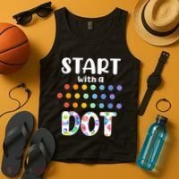 Start With A Dot Inernational Dot Day Tank Top thumb 4
