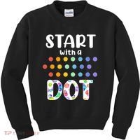 Start With A Dot Inernational Dot Day Kids Sweatshirt thumb 0