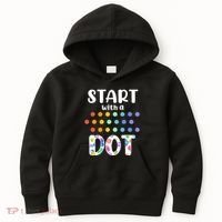 Start With A Dot Inernational Dot Day Kids Hoodie thumb 0