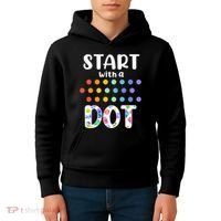 Start With A Dot Inernational Dot Day Kids Hoodie thumb 4