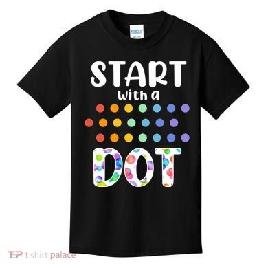 Start With A Dot Inernational Dot Day Kids T-Shirt