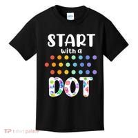 Start With A Dot Inernational Dot Day Kids T-Shirt thumb 0