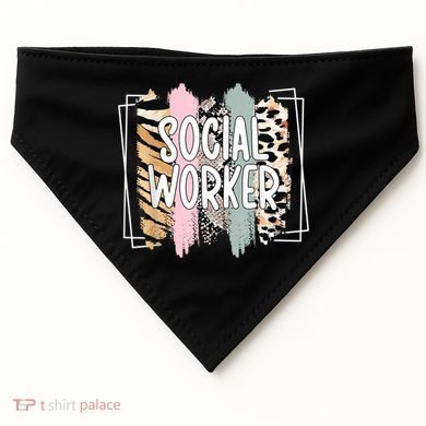 Social Worker Appreciation Social Work Month USA-Made Doggie Bandana