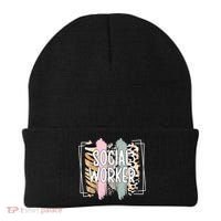 Social Worker Appreciation Social Work Month Beanie thumb 0