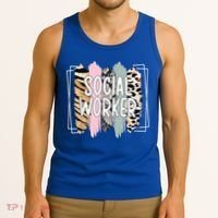 Social Worker Appreciation Social Work Month Tank Top thumb 3