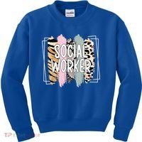 Social Worker Appreciation Social Work Month Kids Sweatshirt thumb 0