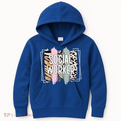 Social Worker Appreciation Social Work Month Kids Hoodie