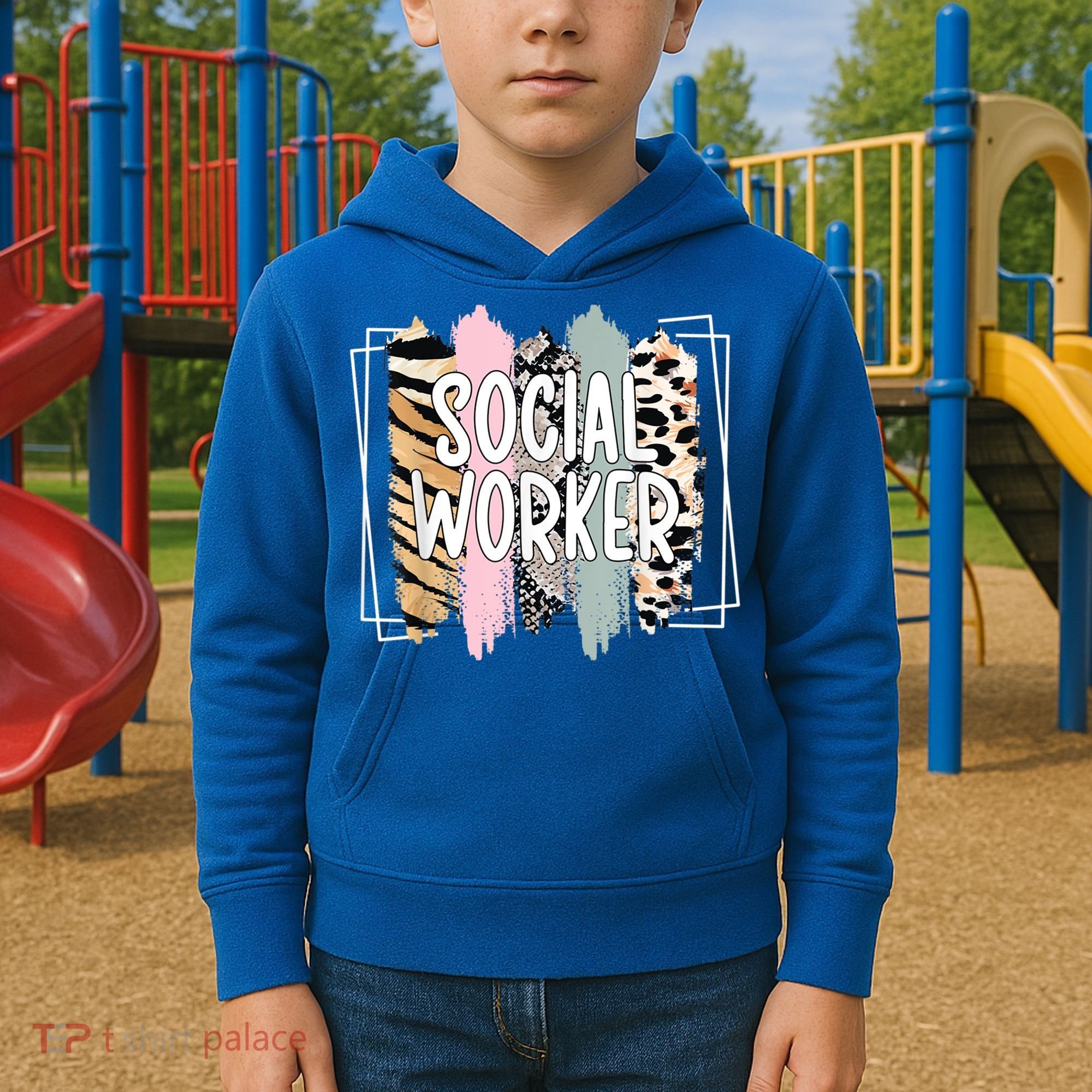 Social Worker Appreciation Social Work Month Kids Hoodie