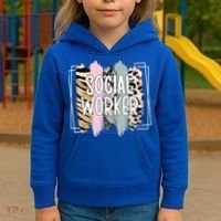 Social Worker Appreciation Social Work Month Kids Hoodie thumb 3