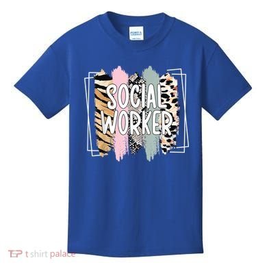 Social Worker Appreciation Social Work Month Kids T-Shirt