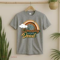 Someday We'll All Be Dead Retro Rainbow T-Shirt thumb 2