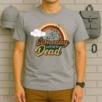 Someday We'll All Be Dead Retro Rainbow T-Shirt thumb 6