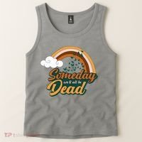 Someday We'll All Be Dead Retro Rainbow Tank Top thumb 2