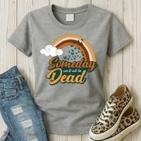 Someday We'll All Be Dead Retro Rainbow Women's T-Shirt thumb 3