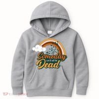 Someday We'll All Be Dead Retro Rainbow Kids Hoodie thumb 0