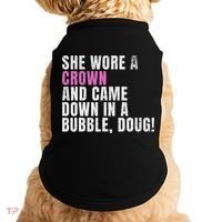 She Wore A Crown And Came Down In A Bubble Doug! Women Doggie Tank thumb 0