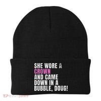 She Wore A Crown And Came Down In A Bubble Doug! Women Beanie thumb 0