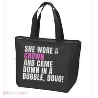 She Wore A Crown And Came Down In A Bubble Doug! Women Tote Bag thumb 3