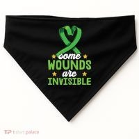 Some Wounds Are Invisible Mental Health Matters USA-Made Doggie Bandana thumb 0