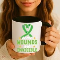 Some Wounds Are Invisible Mental Health Matters Coffee Mug thumb 3